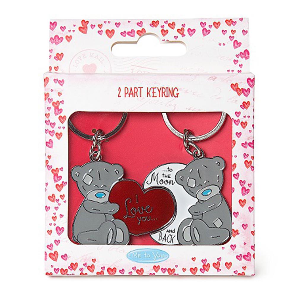 Love You to the Moon 2 Part Me to You Bear Key Ring Extra Image 1